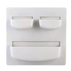 Minimalistischer Wand-Organizer – Aufbewahrungslösung ohne Bohren in sanften Pastelltönen