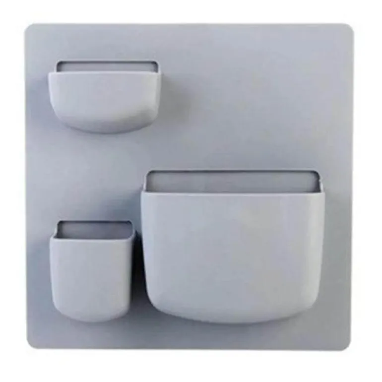 Minimalistischer Wand-Organizer – Aufbewahrungslösung ohne Bohren in sanften Pastelltönen