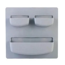 Minimalistischer Wand-Organizer – Aufbewahrungslösung ohne Bohren in sanften Pastelltönen
