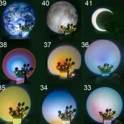 Mini-Mondprojektorlampe – Nachtlicht-Atmosphärendekor