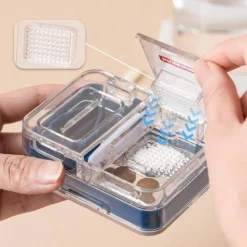 Mini-Pillenteiler – Tragbarer Medikamenten-Organizer mit Aufbewahrungsbox