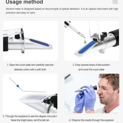 Mini-Refraktometer - Brix-Tester für Saft und Wein