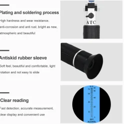 Mini-Refraktometer - Brix-Tester für Saft und Wein
