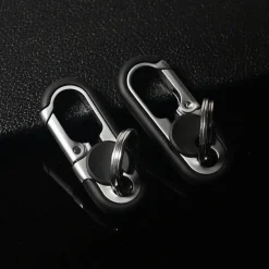 Mini-Schlüsselanhänger-Organizer aus Edelstahl – kompaktes Reisezubehör