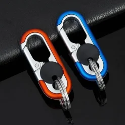 Mini-Schlüsselanhänger-Organizer aus Edelstahl – kompaktes Reisezubehör