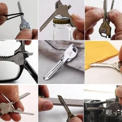 Mini-Schlüsselanhänger-Taschenwerkzeug – All-in-One-Multifunktionsgerät