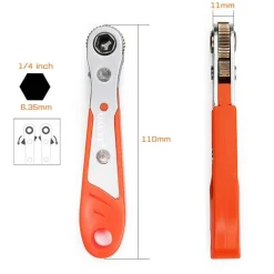 Mini-Sechskant-Ratschenschlüssel – Vielseitiges Handwerkzeug für enge Stellen