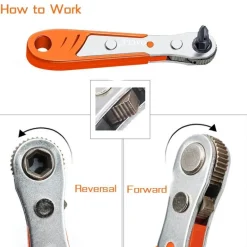 Mini-Sechskant-Ratschenschlüssel – Vielseitiges Handwerkzeug für enge Stellen