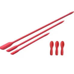 Mini-Silikonspatel-Set – Doppelseitiger Sahne- und Marmeladenschaber