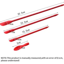 Mini-Silikonspatel-Set – Doppelseitiger Sahne- und Marmeladenschaber