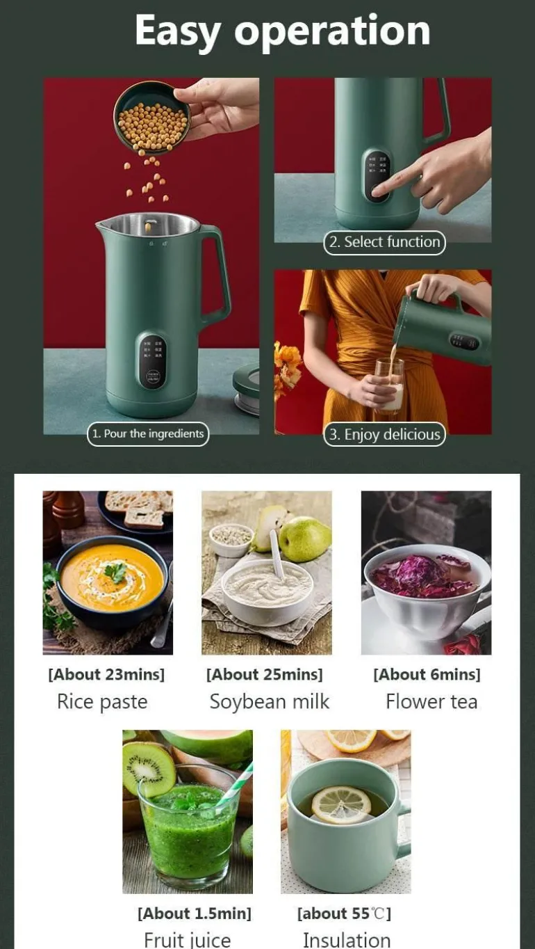 Mini-Sojamilchbereiter – Kompakter Mixer für Nussmilch