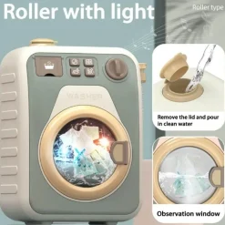 Mini-Spielzeug-Waschmaschinen-Spielset – drehbares Kinderspielzeug