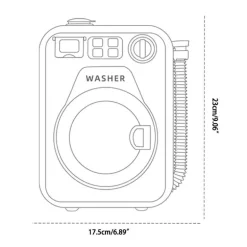 Mini-Spielzeug-Waschmaschinen-Spielset – drehbares Kinderspielzeug