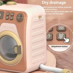 Mini-Spielzeug-Waschmaschinen-Spielset – drehbares Kinderspielzeug