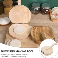 Mini-Teigpresse aus Holz – Werkzeug zum Backen von Gebäck und Keksen