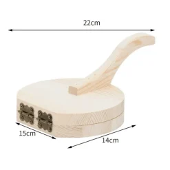 Mini-Teigpresse aus Holz – Werkzeug zum Backen von Gebäck und Keksen