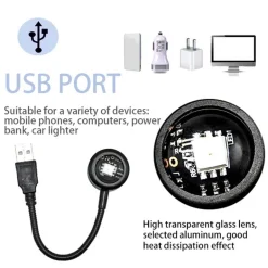 Mini-USB-Sonnenuntergangslampe – Entspannender Nachtlichtprojektor