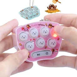 Mini-Whac-a-Mole-Schlüsselanhänger-Spielzeug – lustiges Taschenspiel