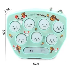 Mini-Whac-a-Mole-Schlüsselanhänger-Spielzeug – lustiges Taschenspiel