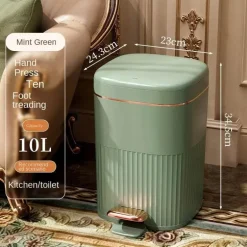 Mülleimer mit luxuriösem Deckel – Mülleimer mit großem Fassungsvermögen für Küche und Bad