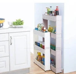 Mobiles Lagerregal mit Rädern – Kompakter Roll-Organizer