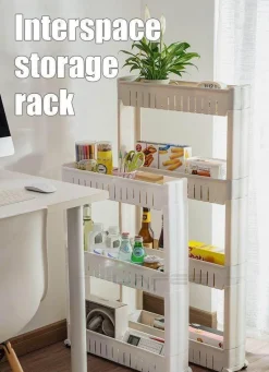 Mobiles Lagerregal mit Rädern – Kompakter Roll-Organizer