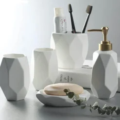 Modern Bath Accessory Set - Menella Collection