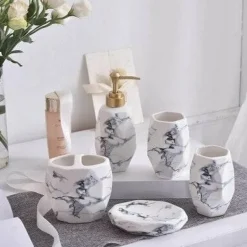 Modern Bath Accessory Set - Menella Collection