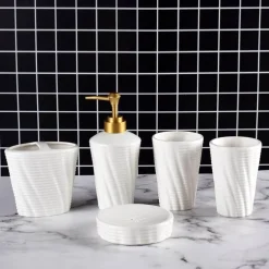 Modern Bath Accessory Set - Menella Collection