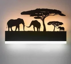 Modern Black LED Wall Lights - Creative Acrylic Design