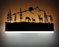 Modern Black LED Wall Lights - Creative Acrylic Design