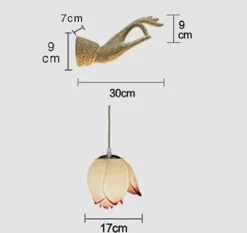 Modern Chinese Lotus Wall Lamp - Creative Decorative Lighting