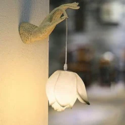 Modern Chinese Lotus Wall Lamp - Creative Decorative Lighting