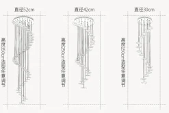 Modern Circle Stair Pendant Lamp - Stylish Ceiling Light Fixture