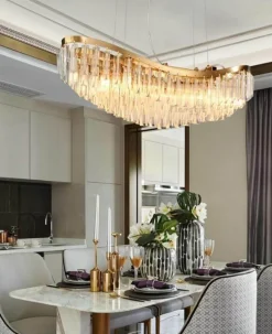 Modern Crystal Chandelier - Dreamy Boat Design Lamp