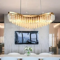 Modern Crystal Chandelier - Dreamy Boat Design Lamp