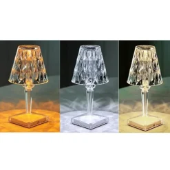 Modern Desk Lamp - Stylish Diamond Acrylic Light