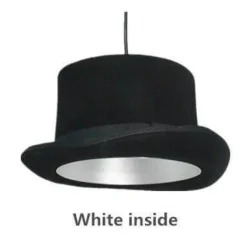 Modern Gentleman Hat Pendant Light - Unique Ceiling Fixture