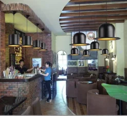 Modern Gentleman Hat Pendant Light - Unique Ceiling Fixture