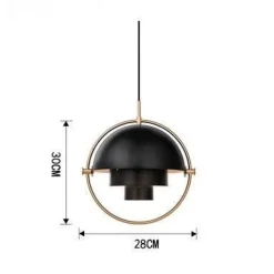 Modern Iron Ball Chandelier - Nordic Lighting Fixture