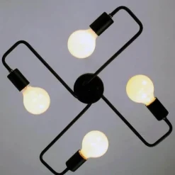 Modern Iron Chandelier - Metal Lighting Fixture