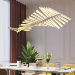 Modern LED Acrylic Chandelier - Industrial Light Fixture