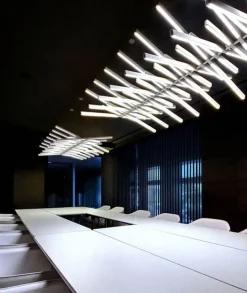 Modern LED Acrylic Chandelier - Industrial Light Fixture