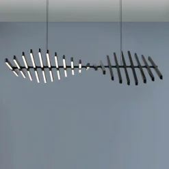 Modern LED Acrylic Chandelier - Industrial Light Fixture