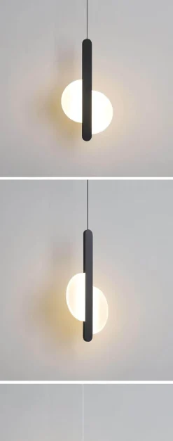Modern LED Half Sun Chandelier - Contemporary Lighting Fixture
