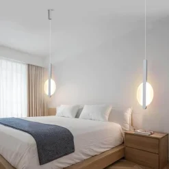 Modern LED Half Sun Chandelier - Contemporary Lighting Fixture