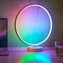 Modern LED Table Lamp - Nordic Circle Mood Lighting