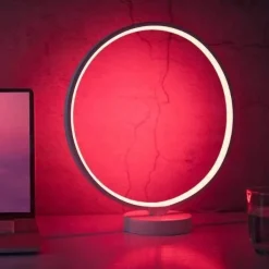 Modern LED Table Lamp - Nordic Circle Mood Lighting