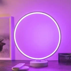 Modern LED Table Lamp - Nordic Circle Mood Lighting