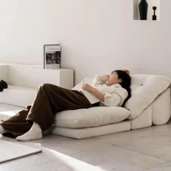 Modern Low Lounger Sofa - Relaxed Seating